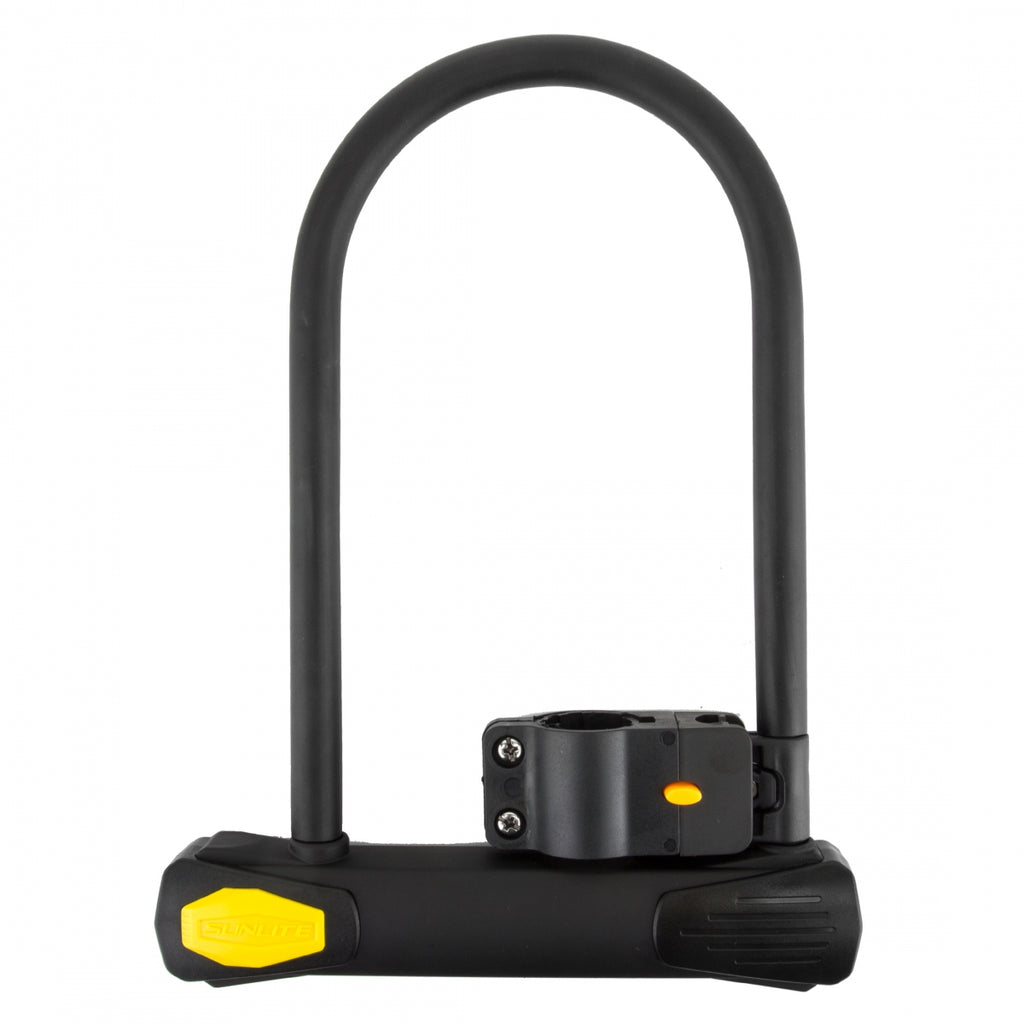 LOCK SUNLT PWR SHIELD U ATB 5x9 BK w/BRKT