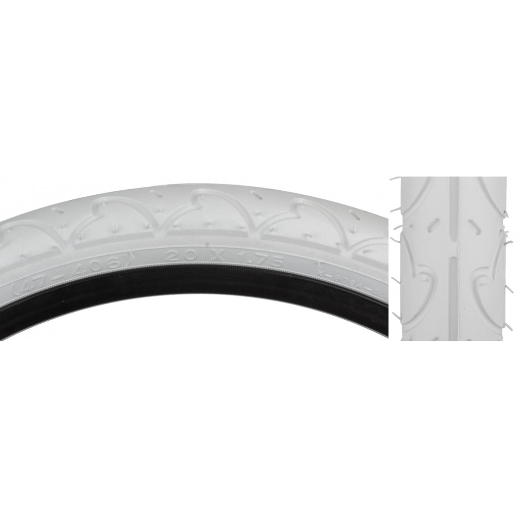 TIRE SUNLT 20x1.75 WH/WH PC K909A WIRE