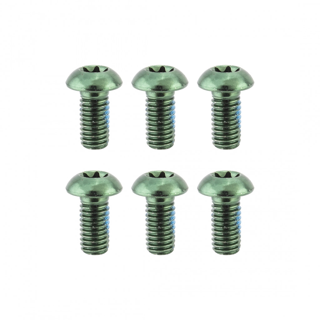 BRAKE PART CLK DISC BOLTS ANO GRN PKof6