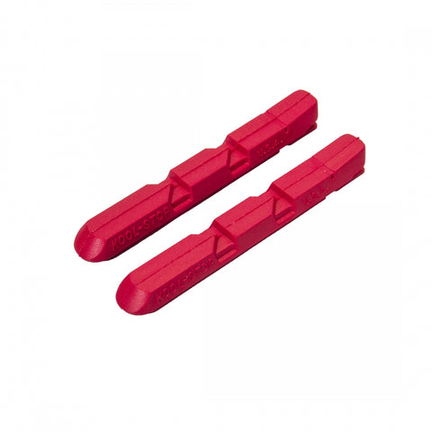 BRAKE SHOES K/S V-BRAKE RED PADS ONLY PR