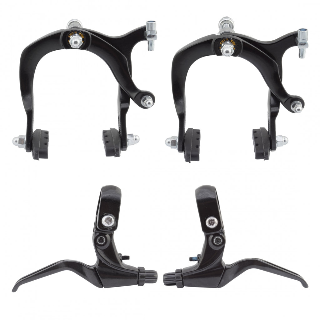 BRAKESET SUNLT MX ALY F+R W/LVRS BK