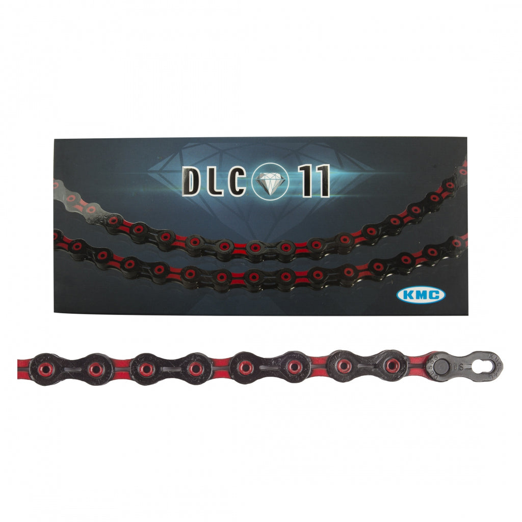CHAIN KMC DLC 11s BK/RD 118L
