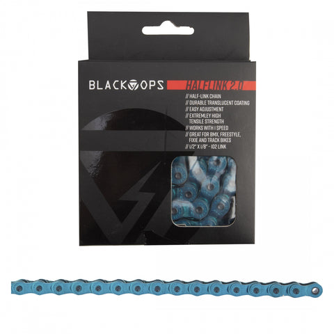 BLACK OPS CHAIN 1/2x1/8 HALF LINK 2.0 1s TRANSLUCENT-BU 102L