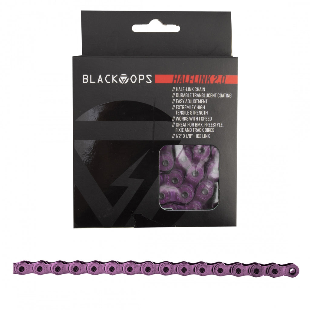 BLACK OPS CHAIN 1/2x1/8 HALF LINK 2.0 1s TRANSLUCENT-PU 102L
