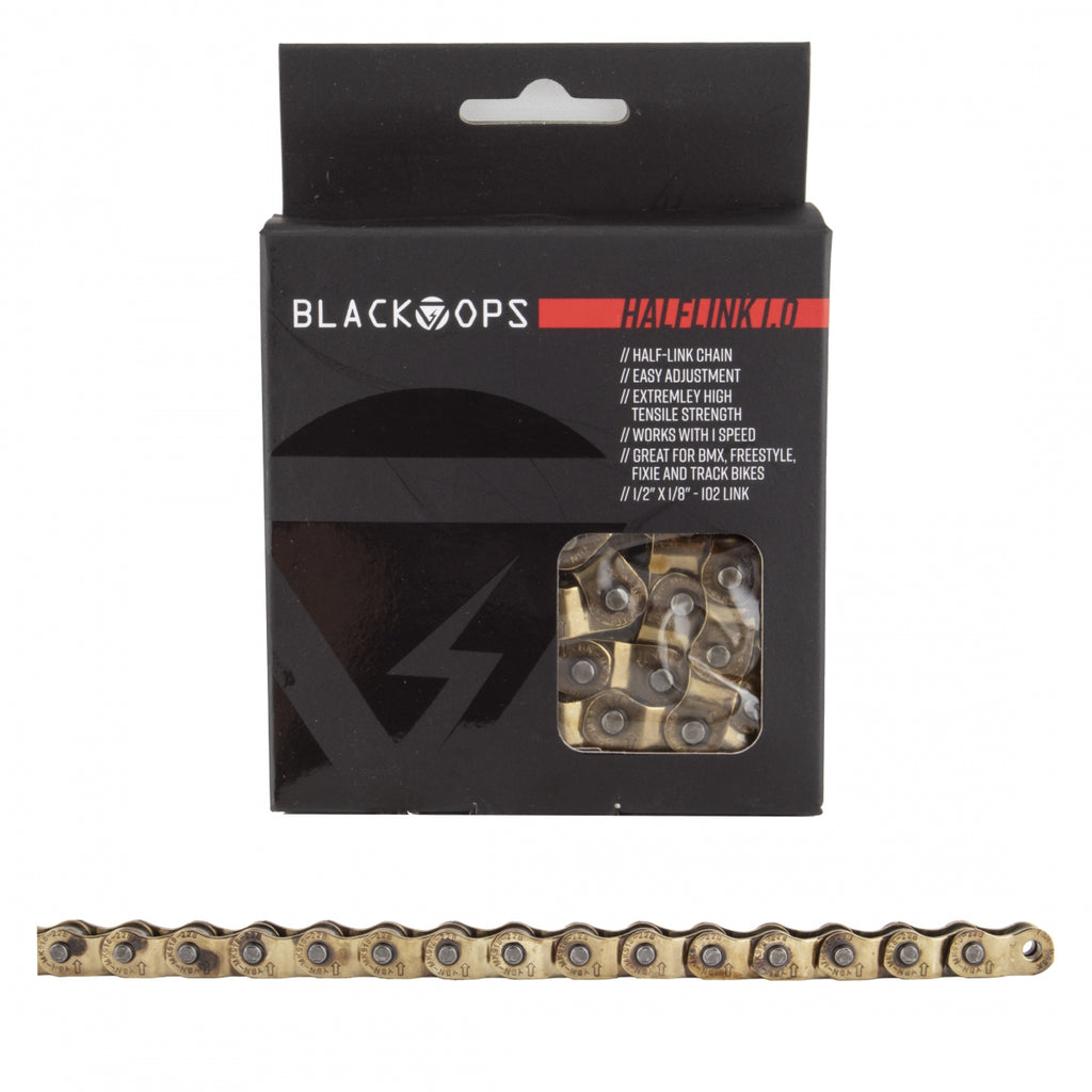 BLACK OPS CHAIN 1/2x1/8 HALF LINK 1.0 1s GD 102L