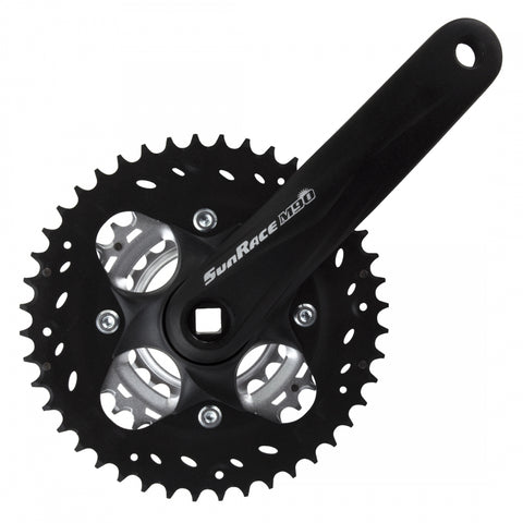 CRANKSET SUNRACE FCM904 175x44/32/22 SQ BK/SL