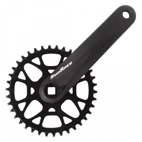 CRANKSET SUNRACE FCM408 175x38 SQ BK