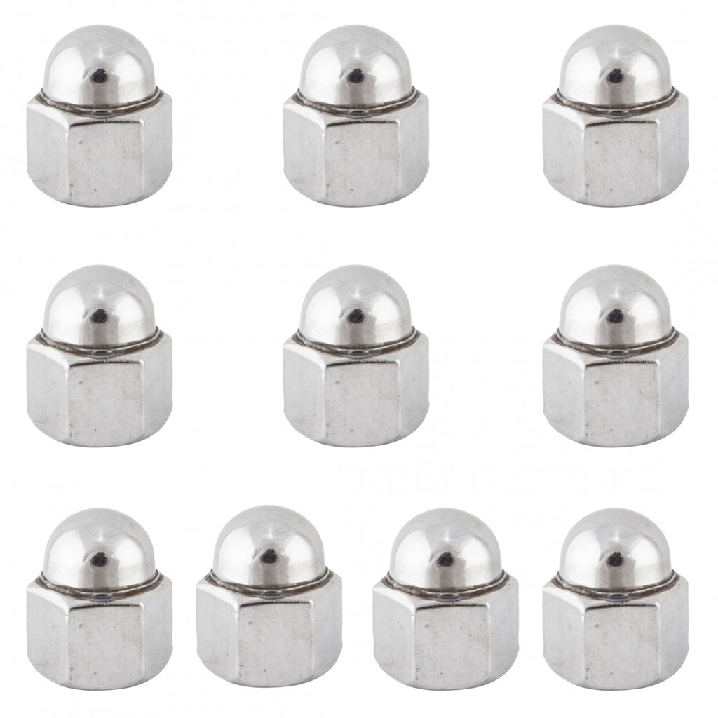 HUB AXLE NUT SUNLT ACORN SS 3/8x26T BGof10