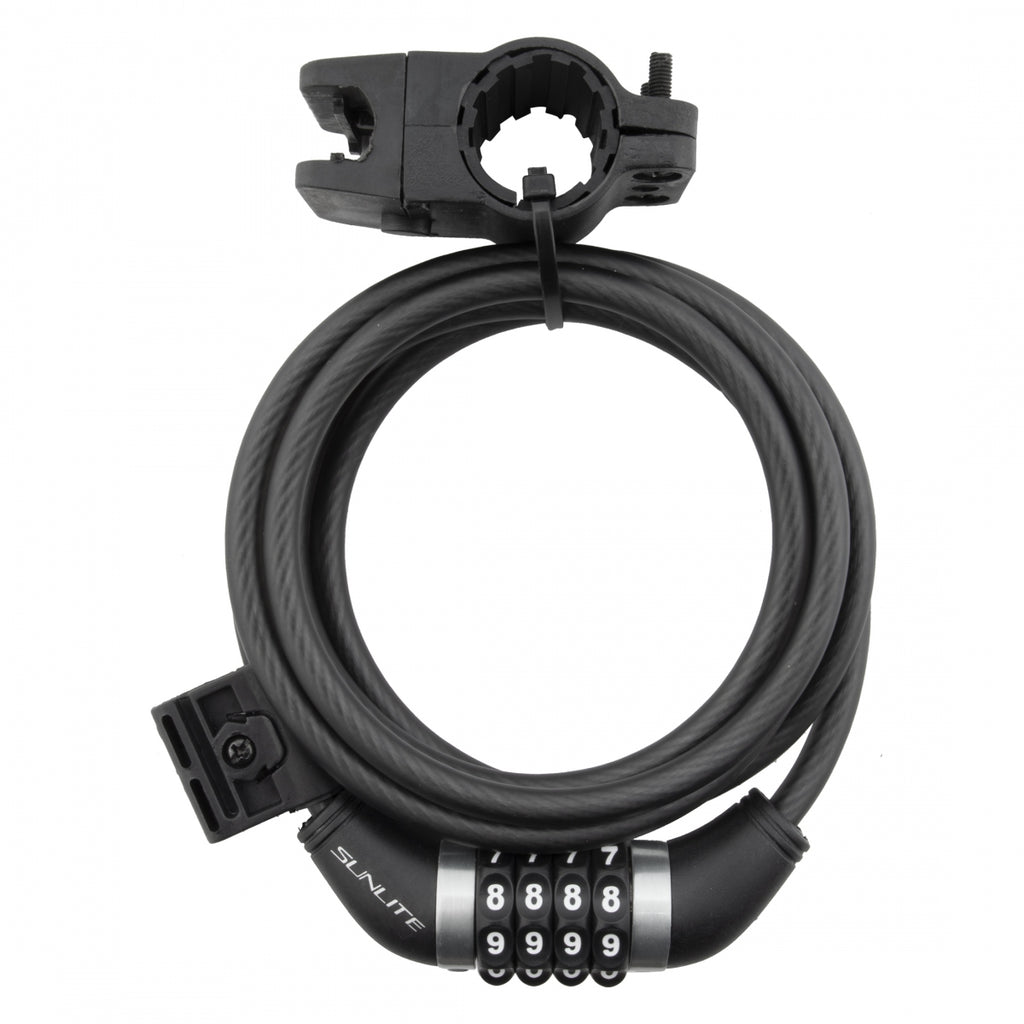 LOCK SUNLT CBL 8mmx6f COM COIL *BULK* w/BRACKET BK