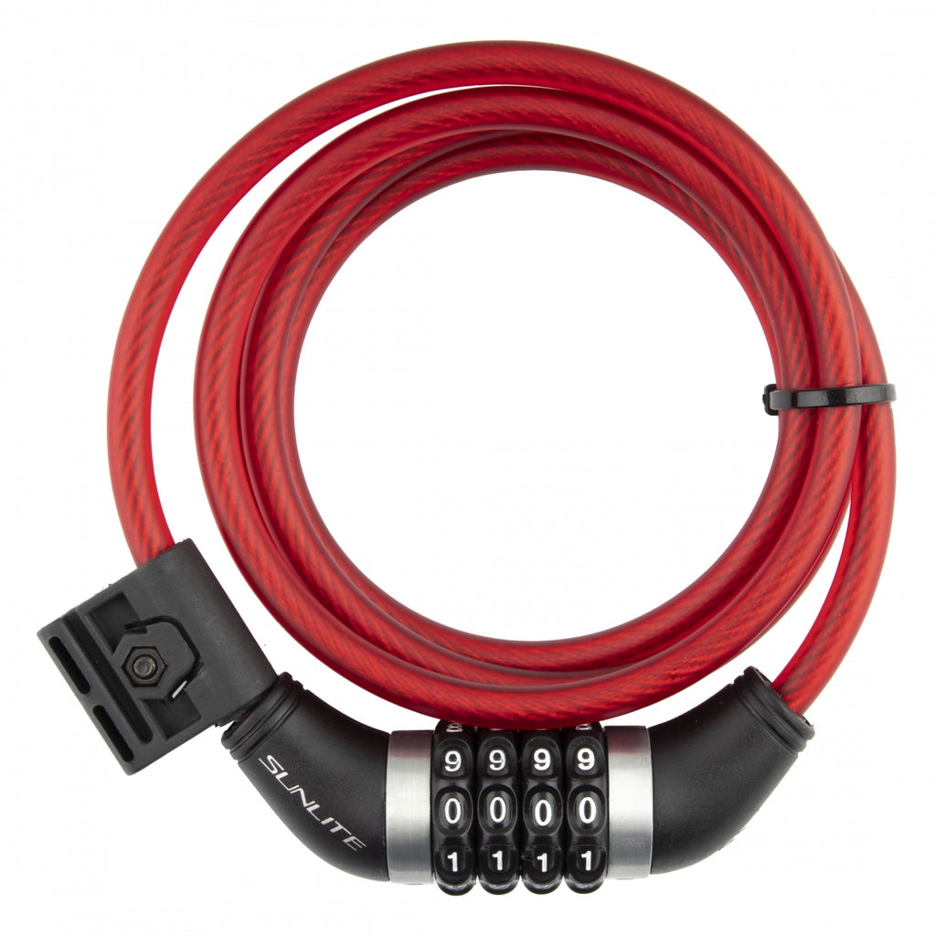 LOCK SUNLT CBL 8mmx6f COM w/BKT COIL RD