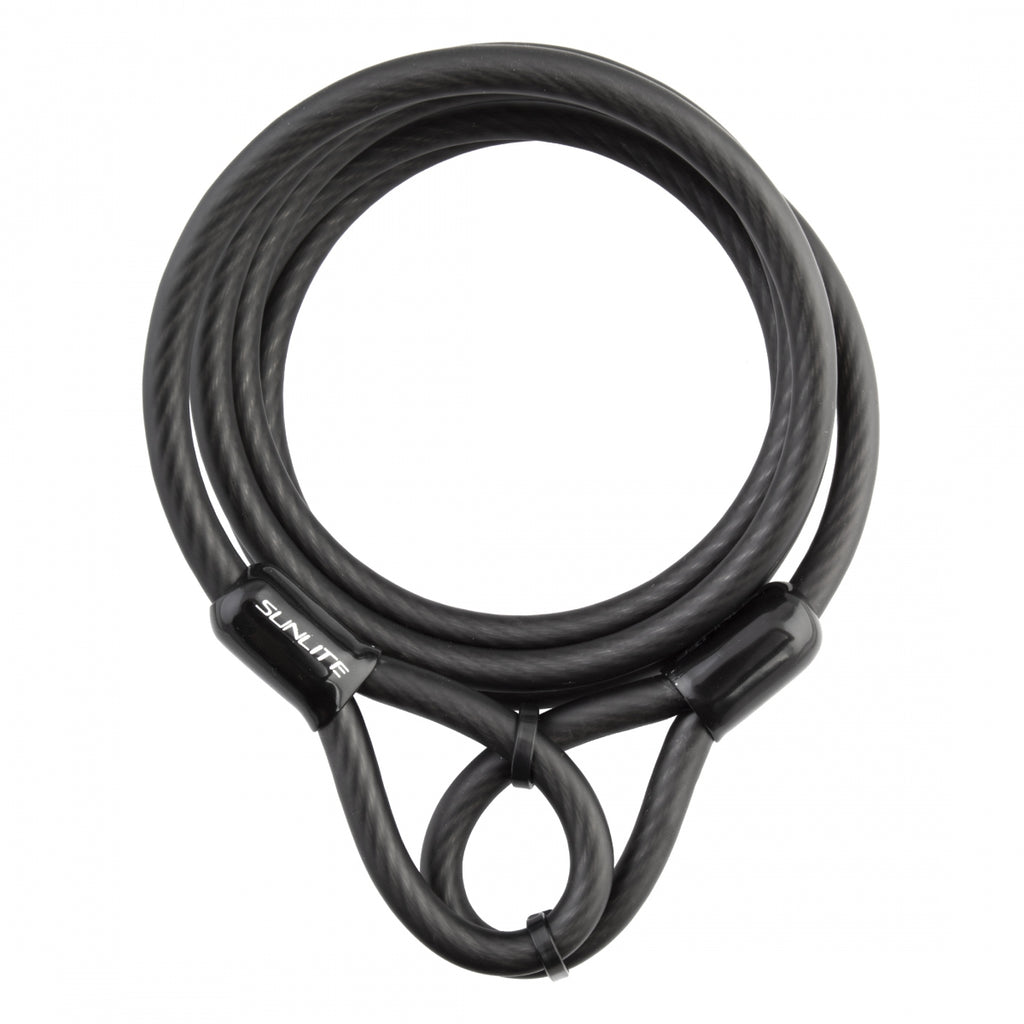 LOCK SUNLT CBL 8mmx6f ONLY COIL BLK