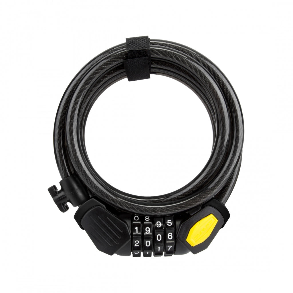 LOCK SUNLT DFNDR D3 CBL 10mmx6f COM COIL BK w/BRKT