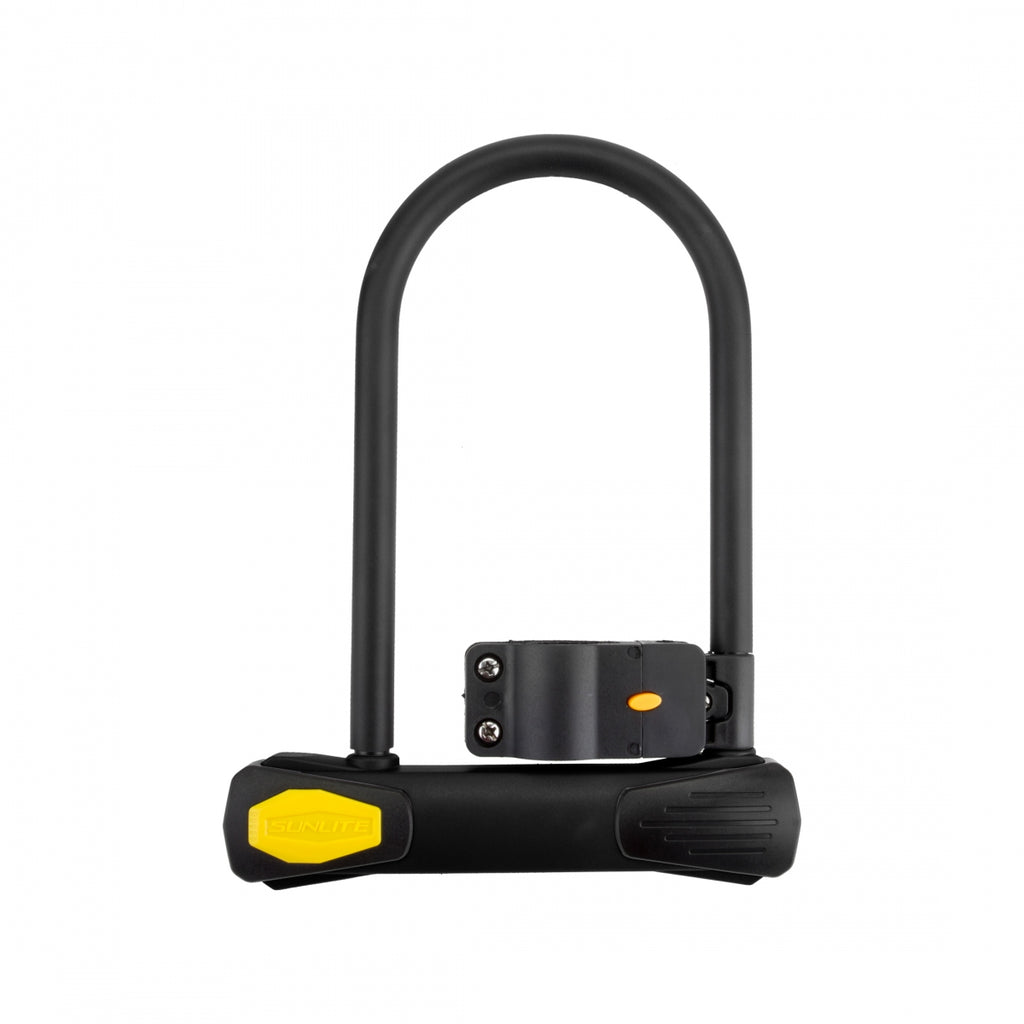 LOCK SUNLT PWR SHIELD U STD 4x7.85 BK w/BRKT