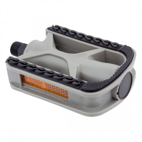 PEDALS SUNLT NON-SLIP GRAY w/RUBBER 9/16