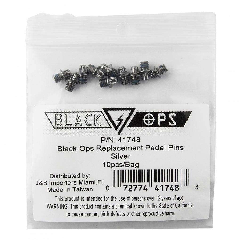 BLACK OPS PEDALS TORQLITE UL M4-8 REP PINS SL BGof10