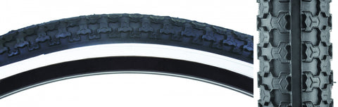 TIRE SUNLT 26x2.125 BK/WH RAISD CTR K52 WIRE