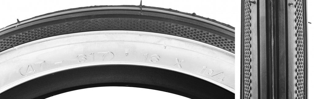 TIRE SUNLT 16x1-3/4 S7 BK/WH STREET K38 WIRE
