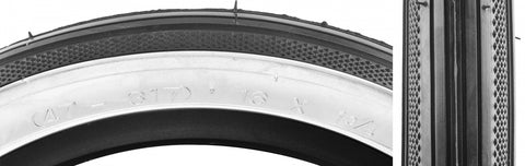 TIRE SUNLT 16x1-3/4 S7 BK/WH STREET K38 WIRE