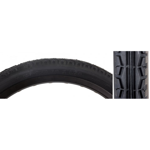 TIRE SUNLT 18x1.75 BK/BK STREET K123 WIRE