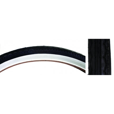 TIRE SUNLT 26x1.75 BK/WH STREET K123 WIRE