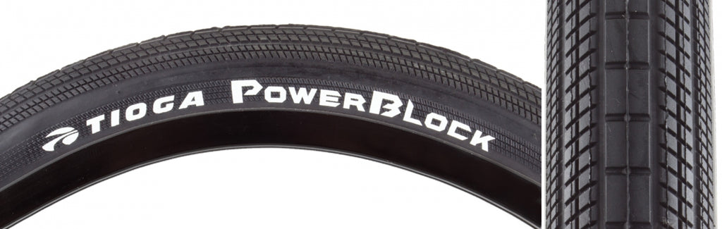 TIRE TIOGA POWERBLOCK 20x1.4 WIRE BK