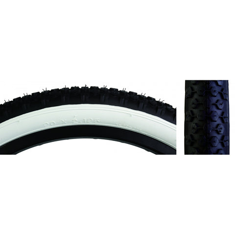 TIRE SUNLT 20x2.125 BK/WH STUDDED K42 WIRE