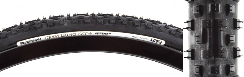 TIRE PAN GRAVELKING EXT+ KNOBBY 700x38 FOLD TBLS BK/BK