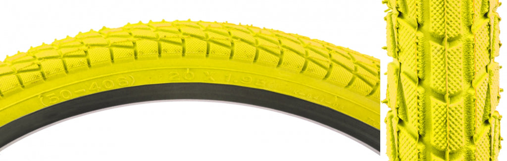 TIRE SUNLT 20x1.95 YL/YL KONTACT K841 WIRE
