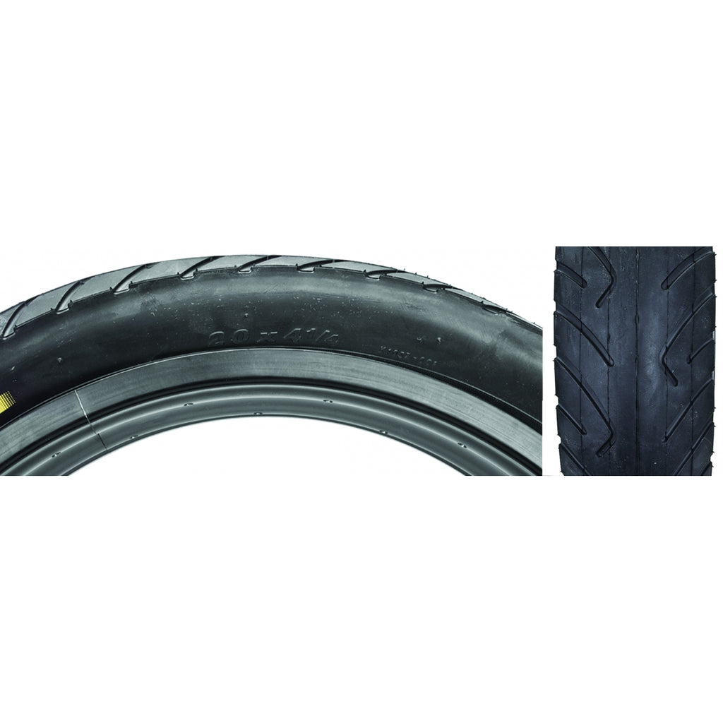 TIRE SUNLT 20x4-1/4 BK/BK WIRE K1032