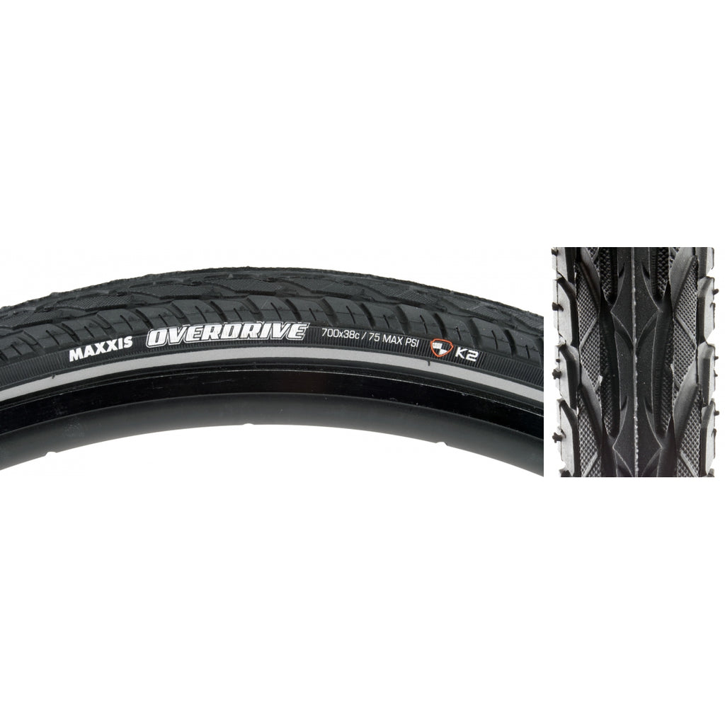 TIRE MAX OVERDRIVE 700x38 BK BELTED WIRE/60 SC/K2