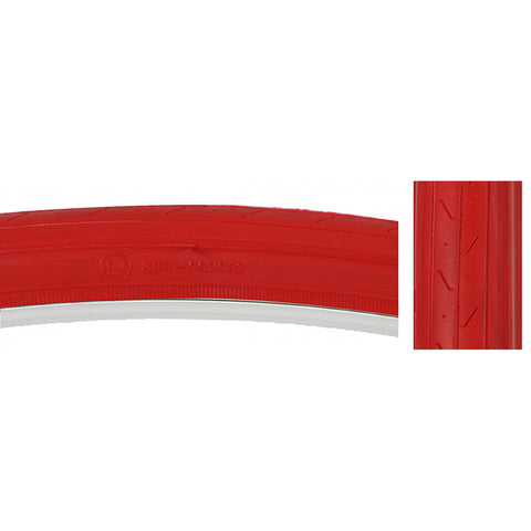 TIRE SUNLT 27x1-1/4 CST740 RD/RED S-HP WIRE