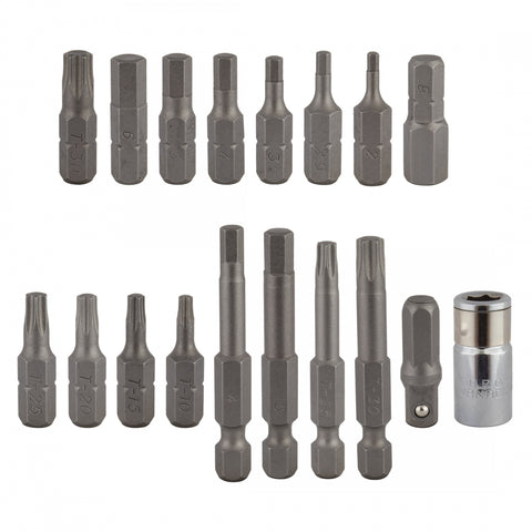 TOOL TORQUE WRENCH PEDROS-HEX BIT SET II 18pc