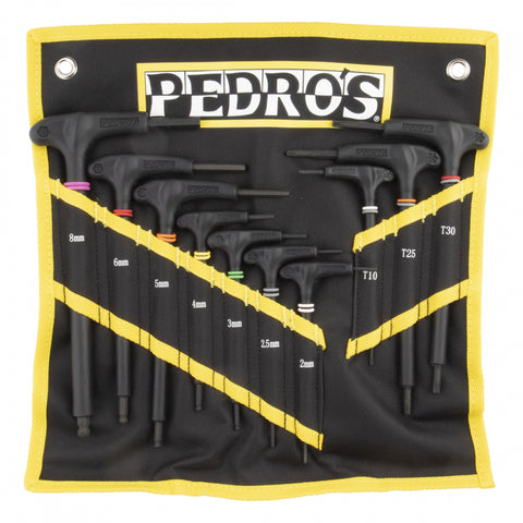 TOOL ALLEN WRENCH PEDROS T-HANDL PRO TL II HEX/TORX 10pc BK