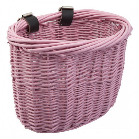 BASKET SUNLT FT WILLOW MINI PNK STRAP-ON9.75x6x7.5