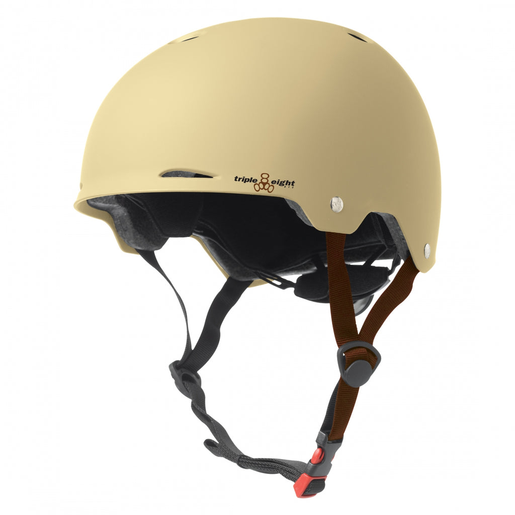 HELMET TRIPLE8 GOTHAM DUAL CERT SM-MD CRM w/CONEHEAD EPS