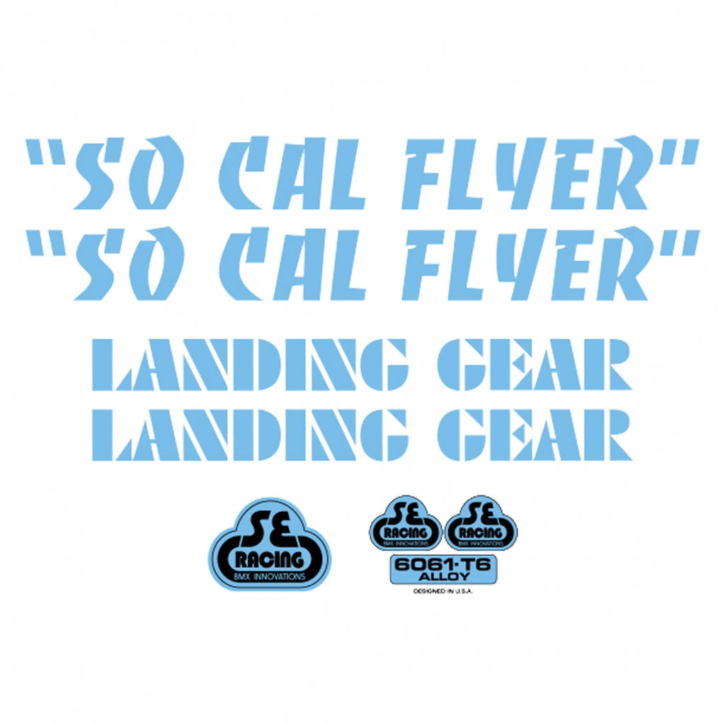 DECAL SE BIKES SET SO CAL FLYER BU