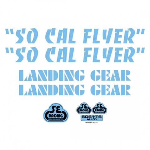 DECAL SE BIKES SET SO CAL FLYER BU