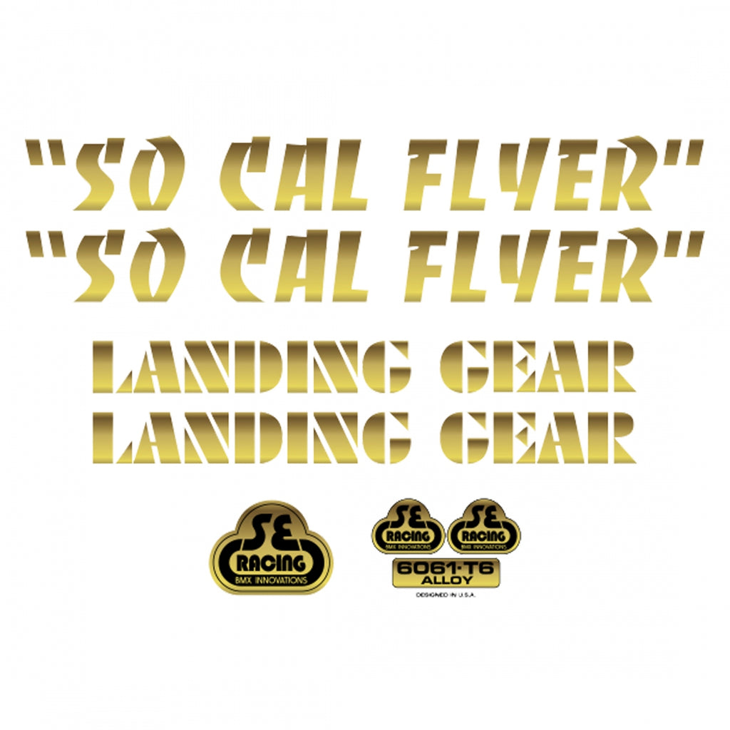 DECAL SE BIKES SET SO CAL FLYER GD