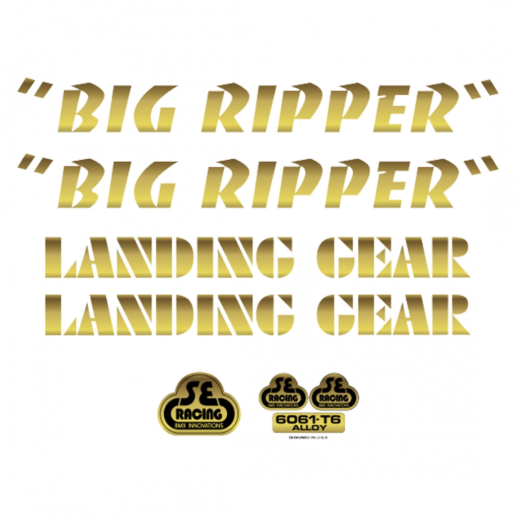 DECAL SE BIKES SET BIG RIPPER GD