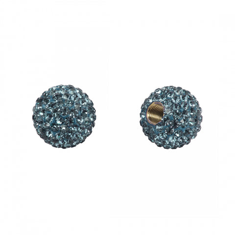 VALVE CAPS C-CANDY BLING AQUAMARINE