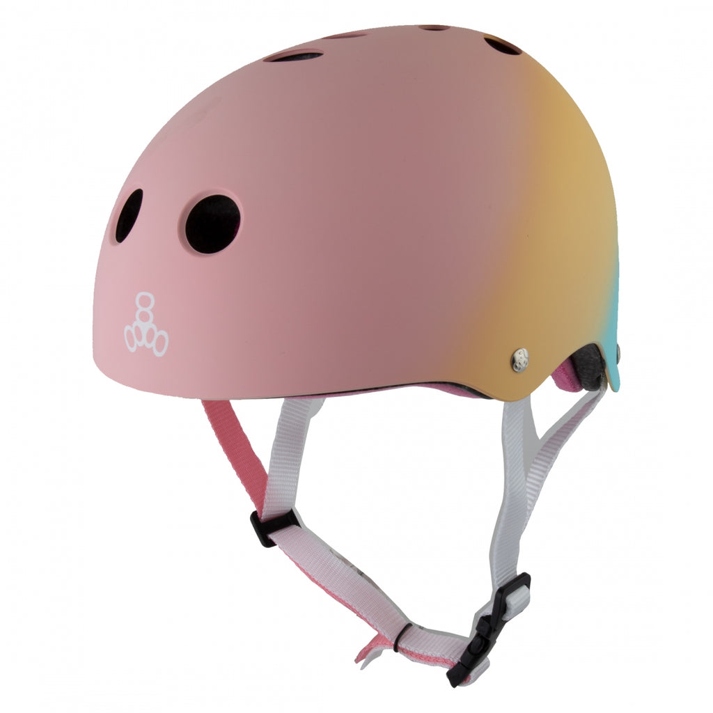 HELMET TRIPLE8 THE CERT SWEATSAVER SM-MD SHAVED ICE FADE