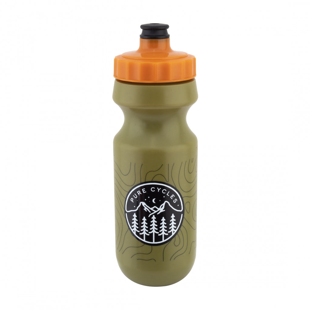 BOTTLE PURE 600cc MTN-ICON OLIVE w/PRESSURE VALVE