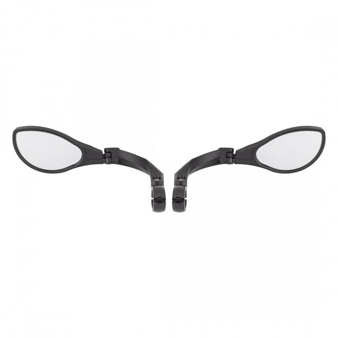 MIRROR SUNLT HIGH IMPACT HD CLAMP-ON PAIR BK