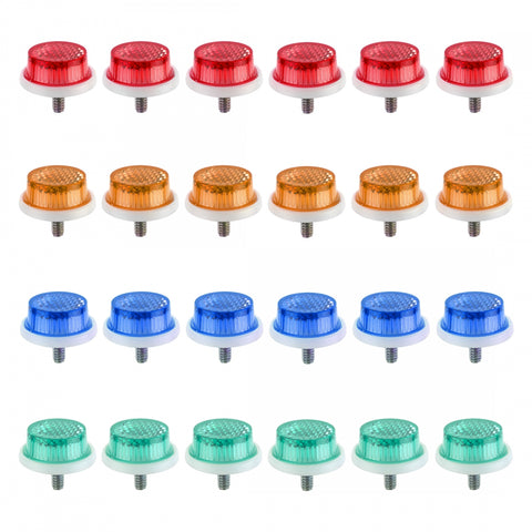 REFLECTOR SUNLT 1in w/BOLT ASSORTD CDof24