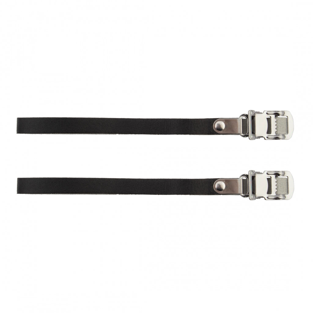 TOE STRAPS SUNLT RD LEATHER BLK