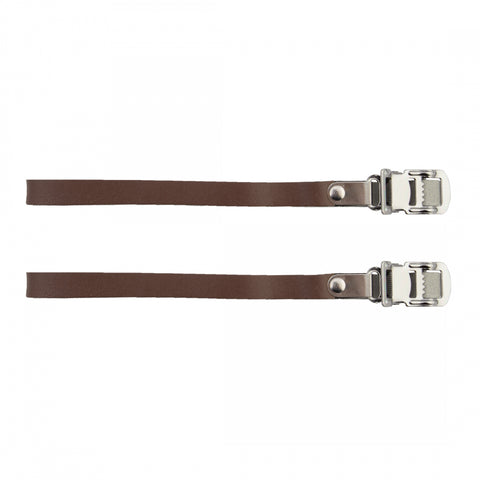 TOE STRAPS SUNLT RD LEATHER BRN