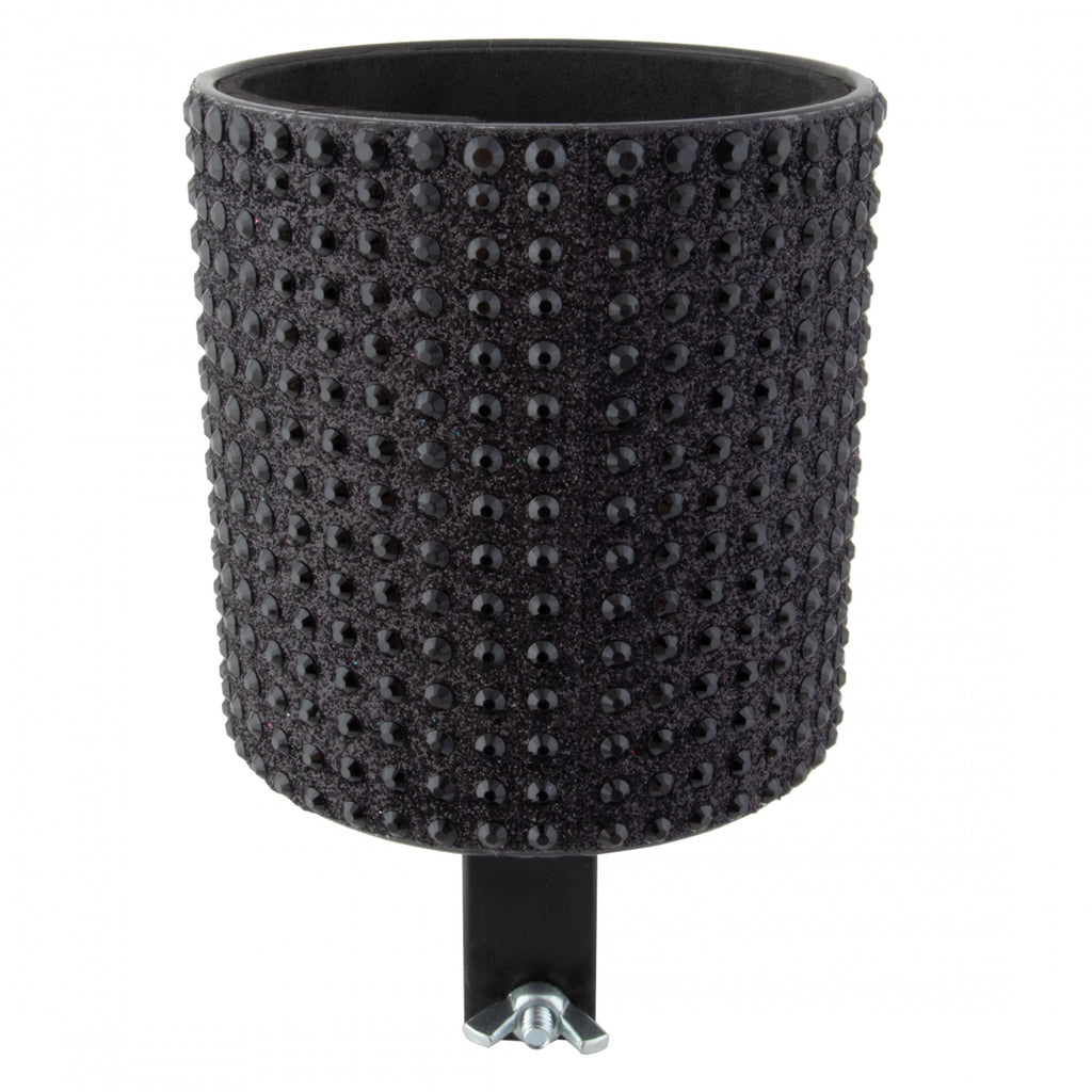 DRINK HOLDER C-CANDY RHINESTONE BLK DIA