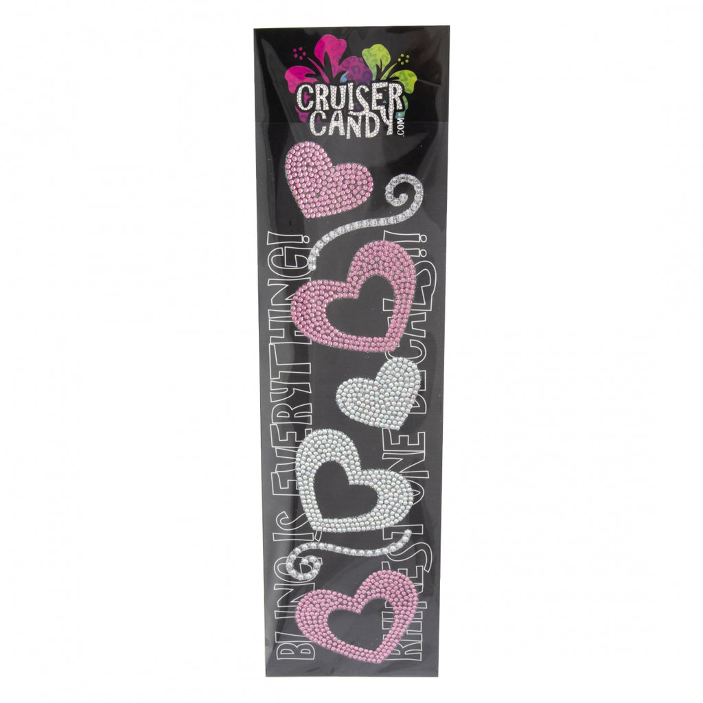 DECAL C-CANDY RHINESTONE HEARTS