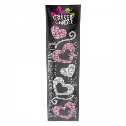 DECAL C-CANDY RHINESTONE HEARTS