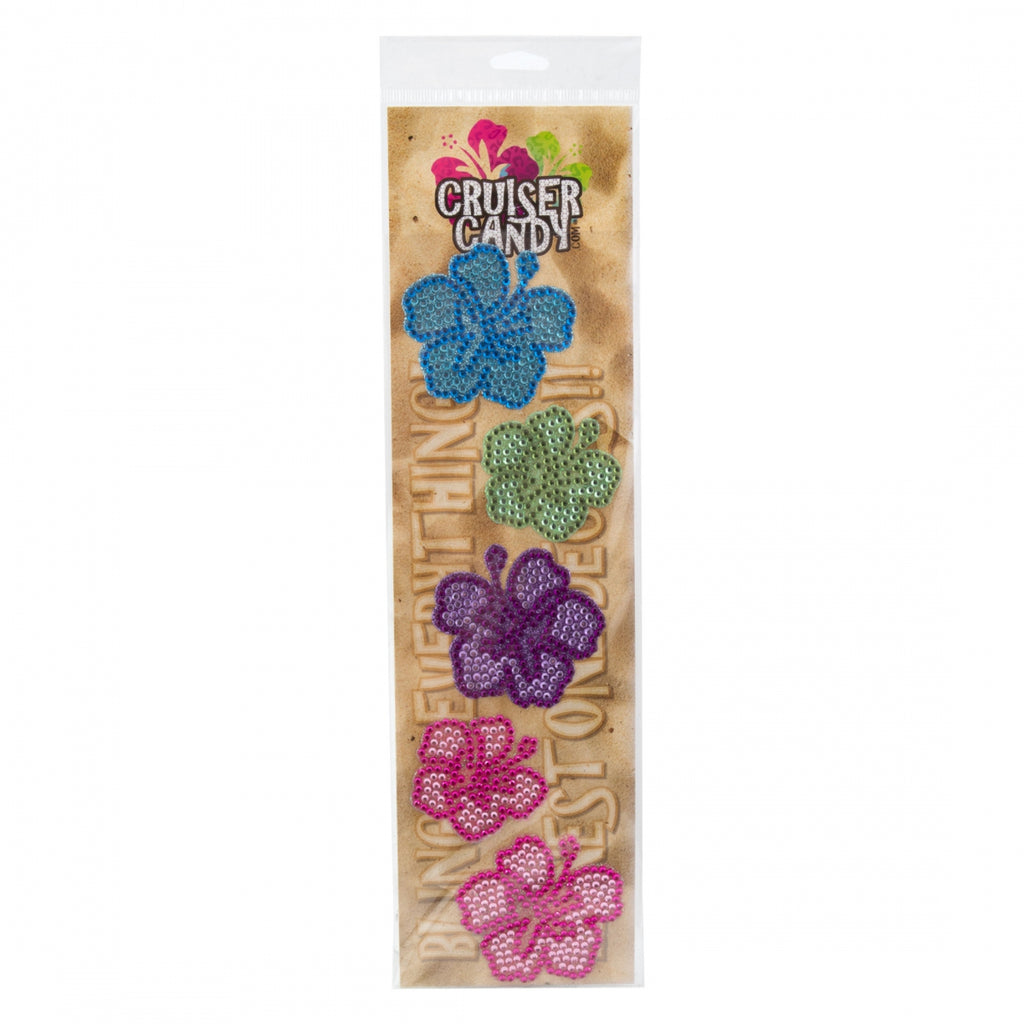 DECAL C-CANDY RHINESTONE HIBISCUS FLOWERS